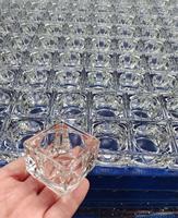 方形玻璃烛台蜡碗